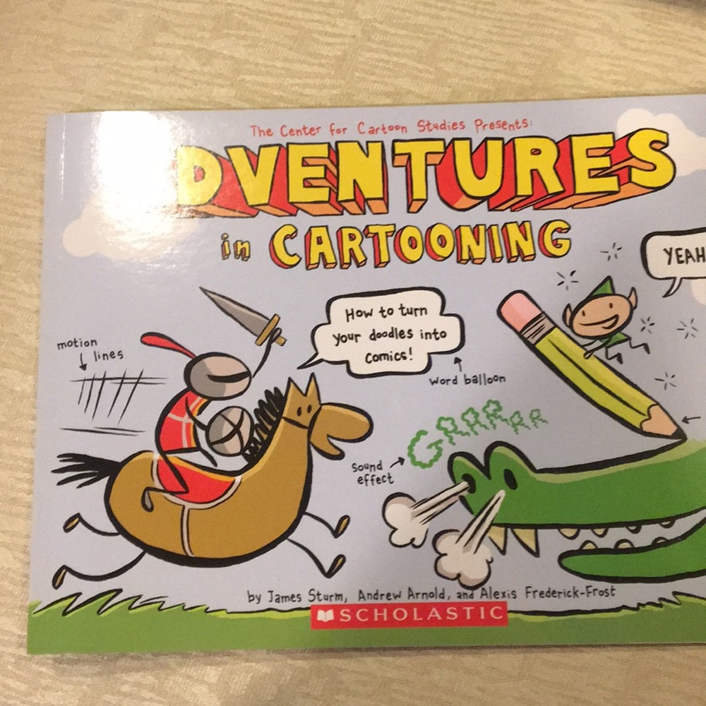 Tells a story while learning HOW to cartoon. For kids AND adults- New book